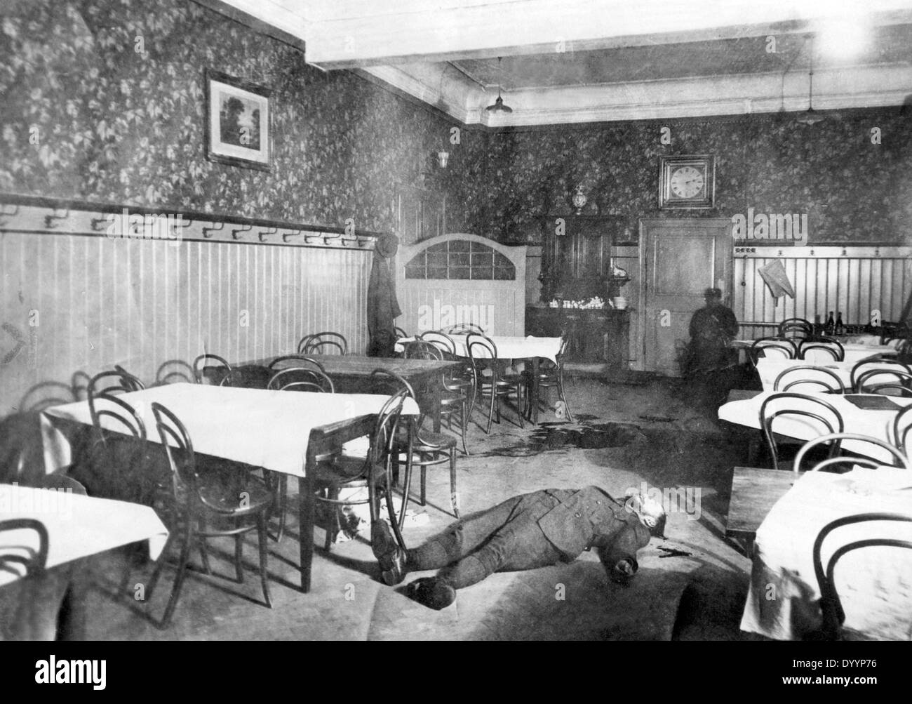 Le cadavre du chef séparatiste assassiné Heinz Orbis, 1924 Banque D'Images