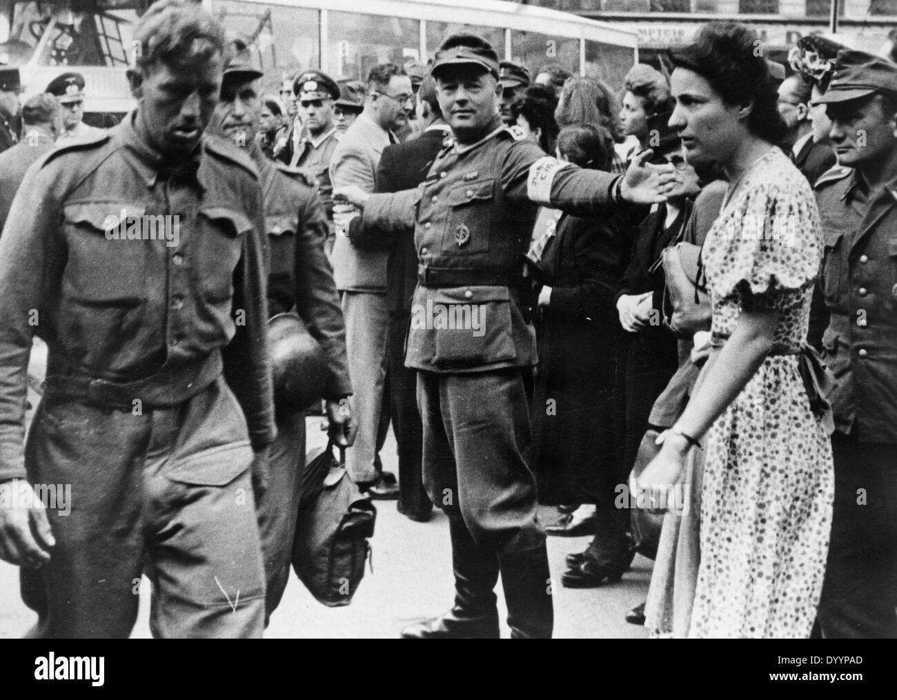 Les soldats américains à Paris, 1944 Banque D'Images