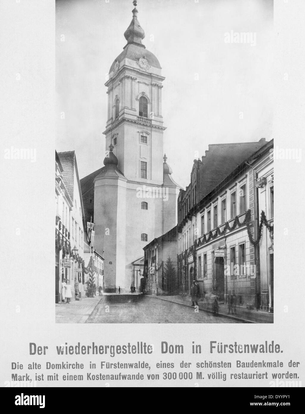 Cathédrale de Fuerstenwalde, 1910 Banque D'Images