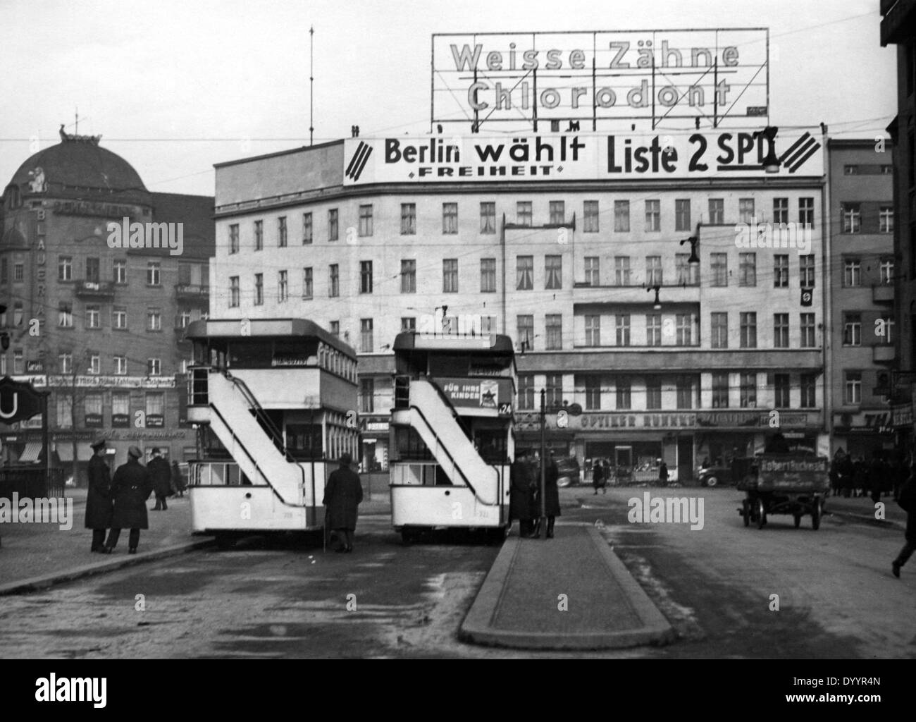 Campagne de publicité, 1933 SPD Banque D'Images