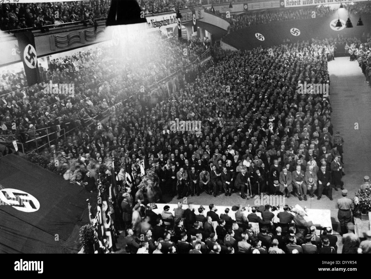 Meeting électoral du NSDAP, 1933 Banque D'Images