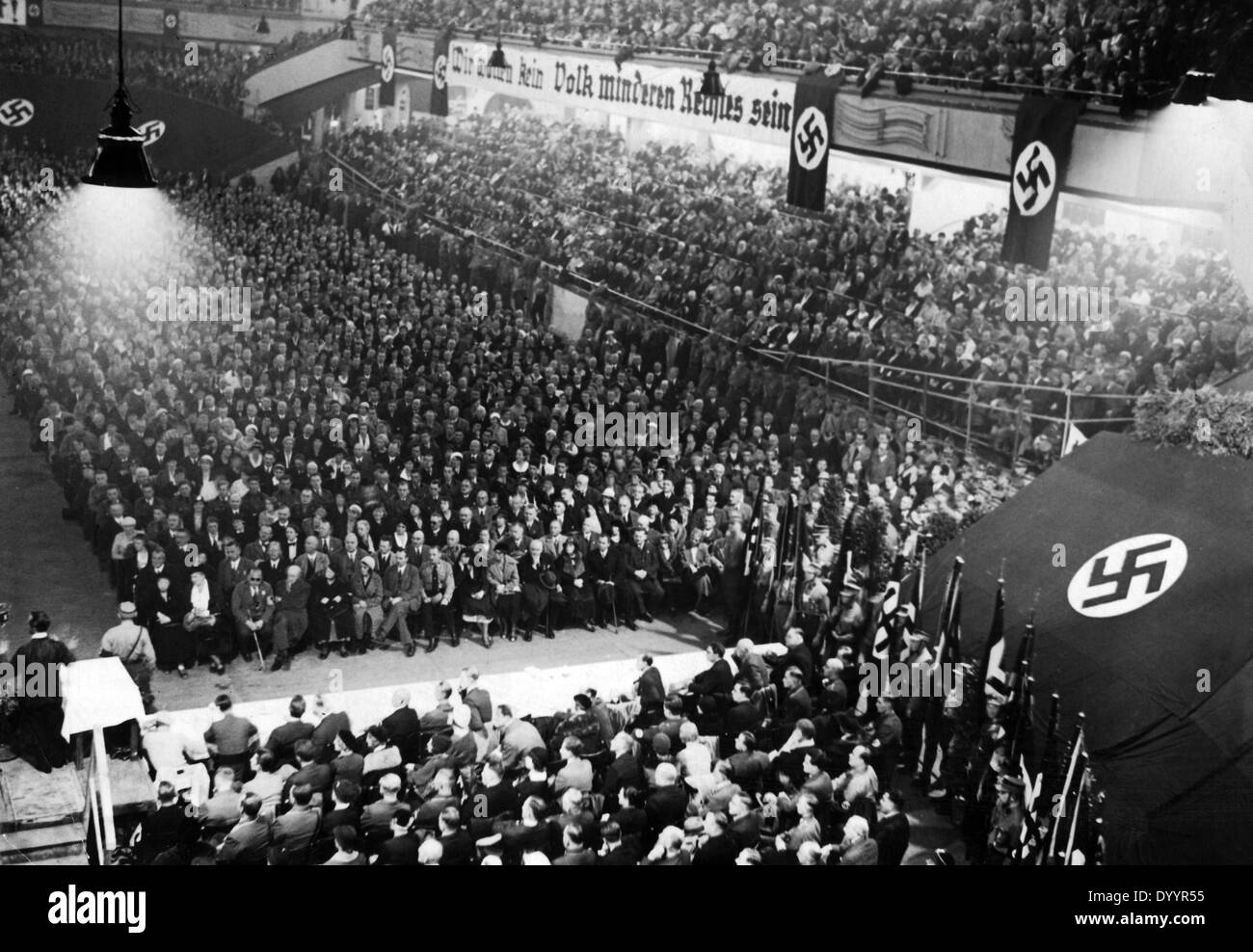 Meeting électoral du NSDAP, 1933 Banque D'Images