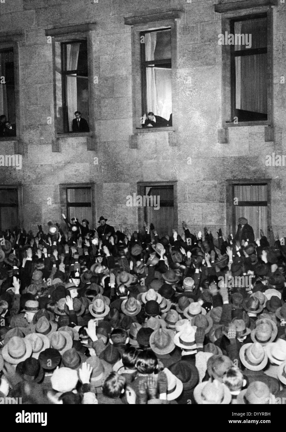 Procession aux flambeaux à Berlin 30.01.1933 Banque D'Images