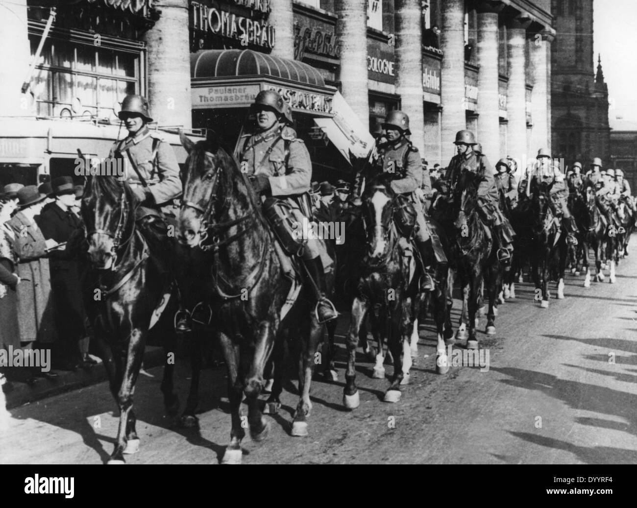 L'occupation de la Rhénanie après 07.03.1936 Banque D'Images