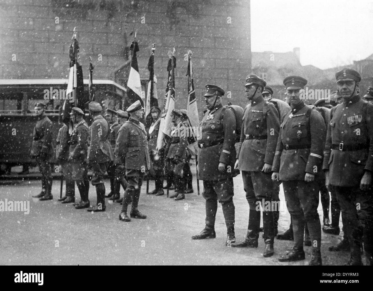 Prince Eitel Friedrich et Prince Oscar sur la Journée de Potsdam, 1933 Banque D'Images