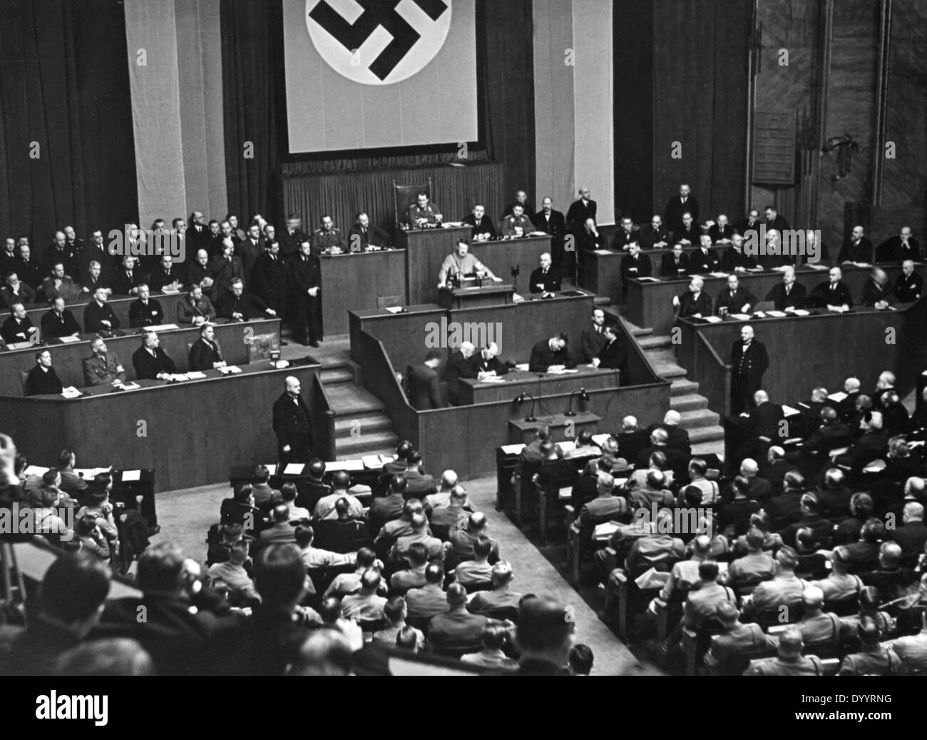 HItler au Reichstag, 1933 Banque D'Images