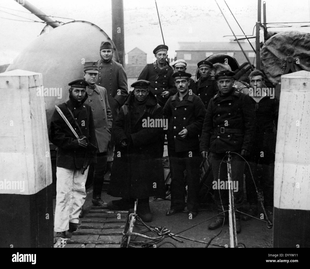 L'équipage du navire le V 69, 1917 Banque D'Images