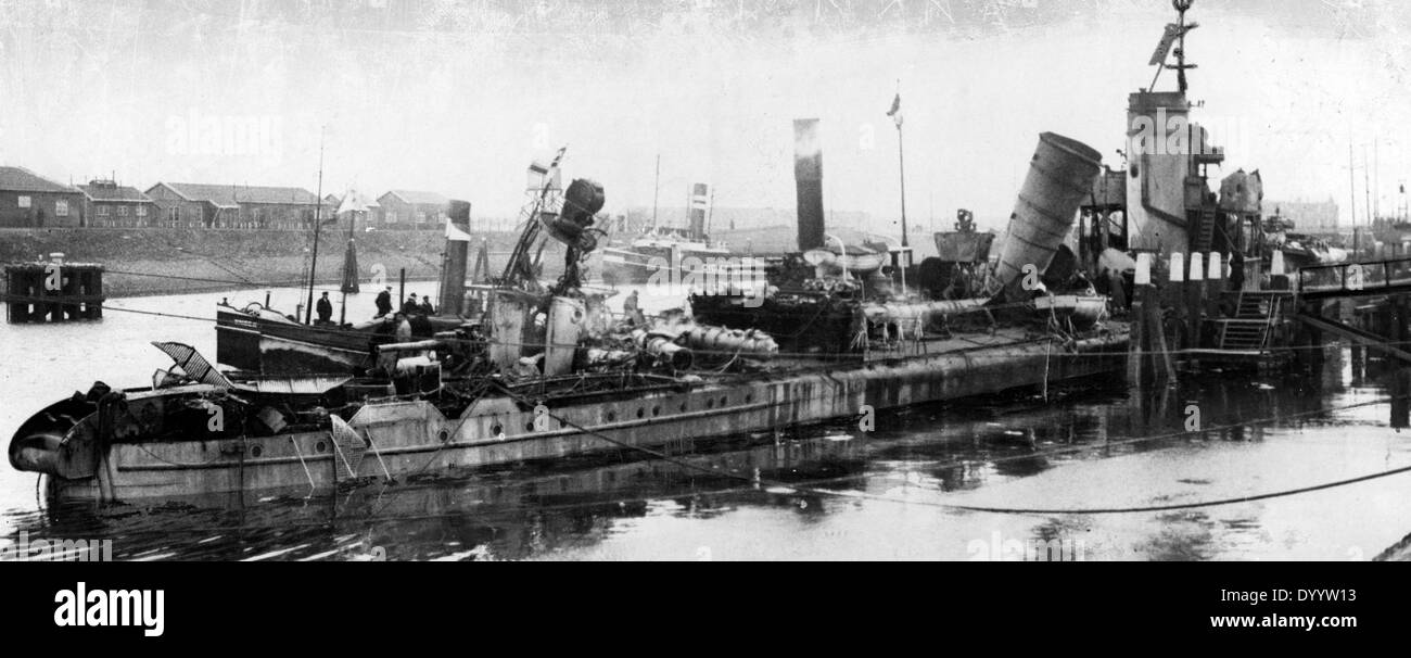 Des torpilleurs allemands V 69, 1917 Banque D'Images