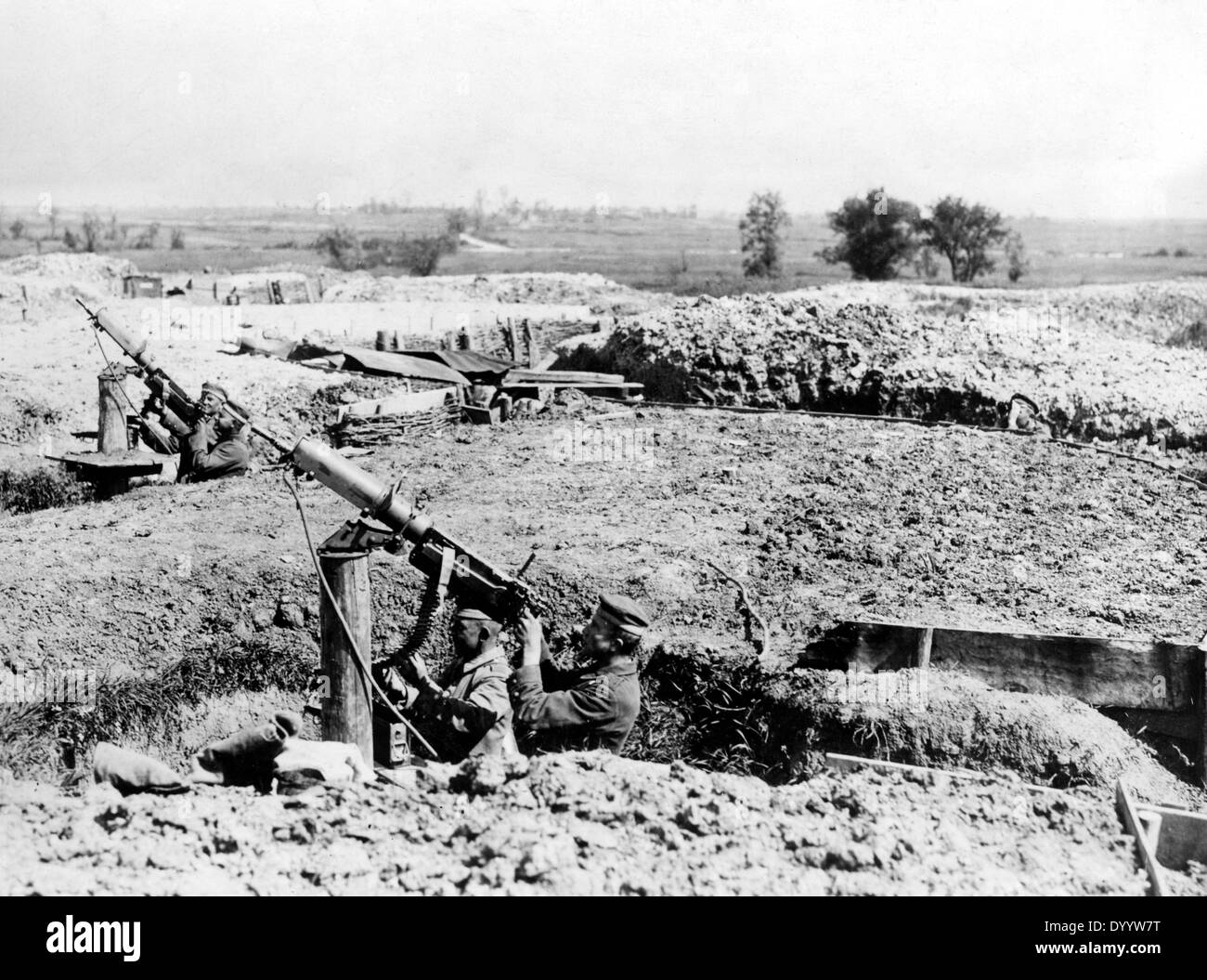 La guerre anti-aérienne allemande sur le front de l'ouest, 1917 Banque D'Images