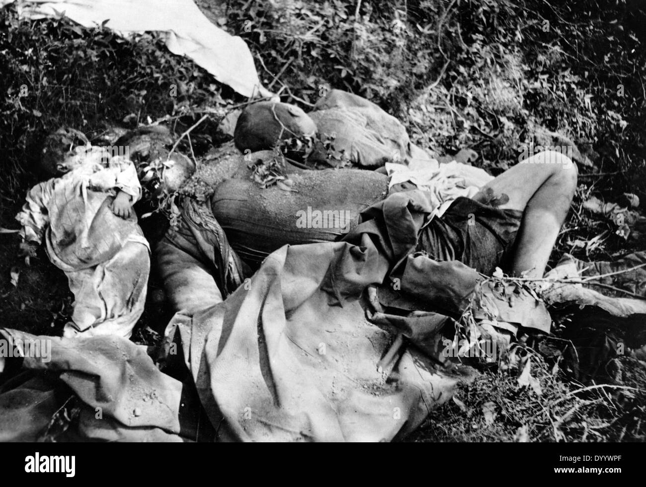 Une femme Russe tué sur le front de l'Est, 1941 Banque D'Images