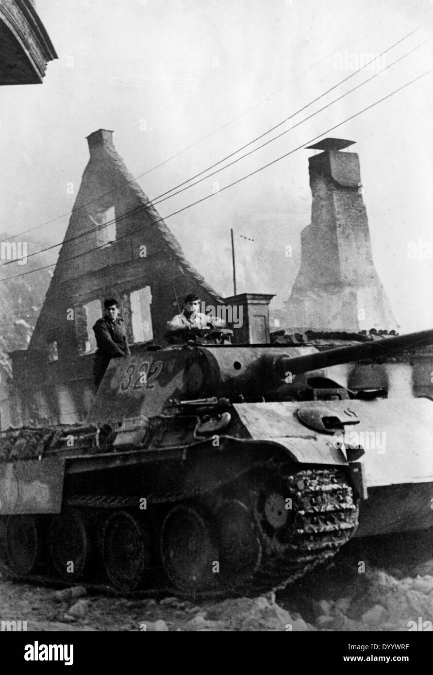 Un allemand Panzer V à Bydgoszcz, 1944 Banque D'Images