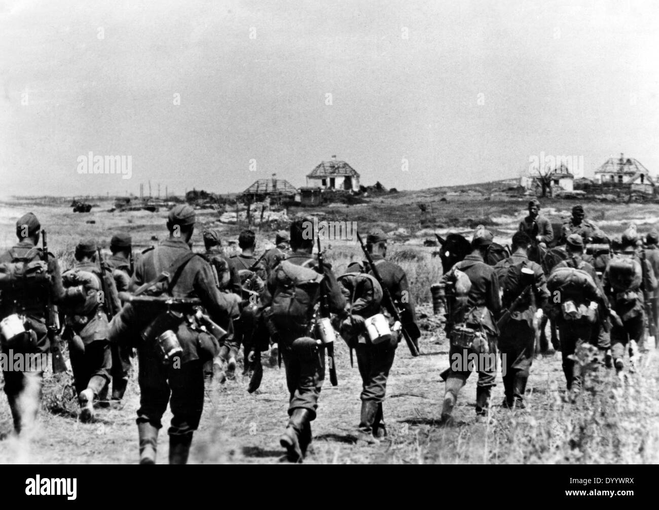 Les soldats allemands pendant la bataille de Koursk, 1943 Banque D'Images