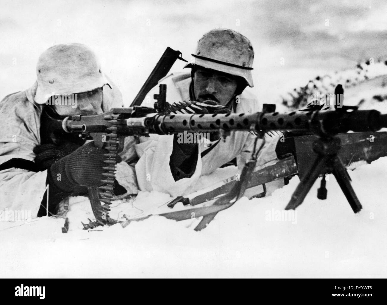 Les soldats allemands sur le front de l'Est, 1942 Banque D'Images