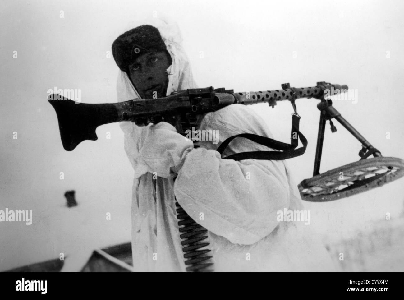 De Quoi Souffrent Les Soldats Allemands Durant L Hiver 1942 Allemand mg34 Banque de photographies et d’images à haute résolution