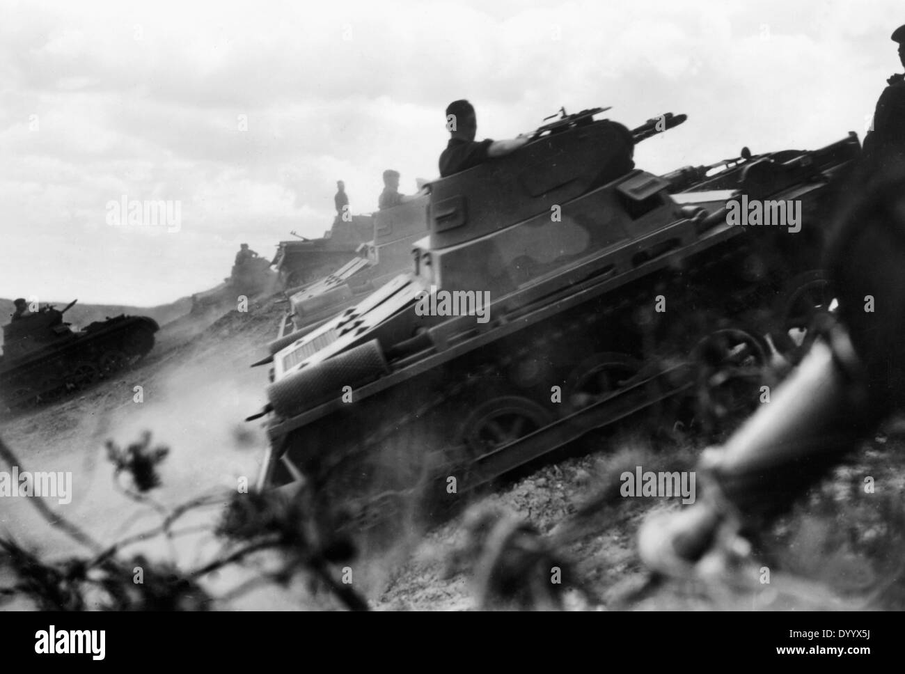 Début de l'attaque sur Panzer allemand 01.09.1939 I sur l'exercice 1936, la masse Banque D'Images