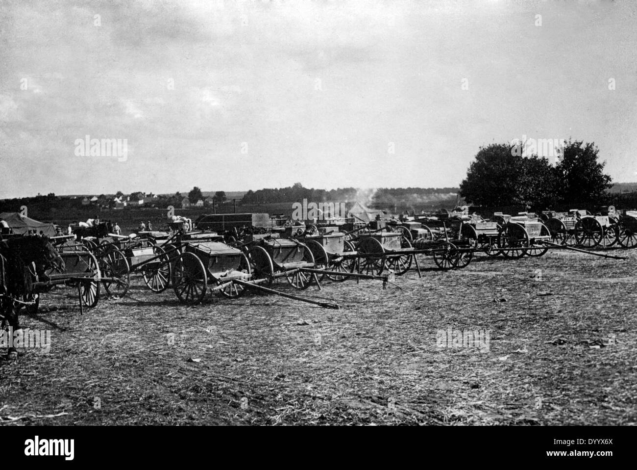 Butin de guerre de la bataille de Tannenberg, 1914 Banque D'Images