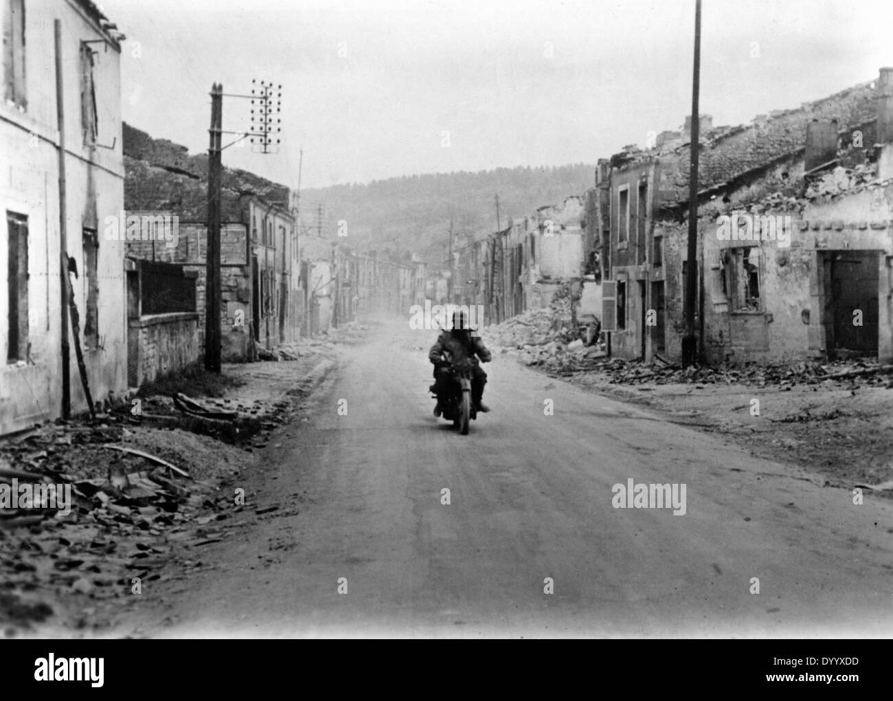 Faire progresser les troupes allemandes au cours de la campagne, 1940 les troupes allemandes en 1940, l'étang neuf Banque D'Images