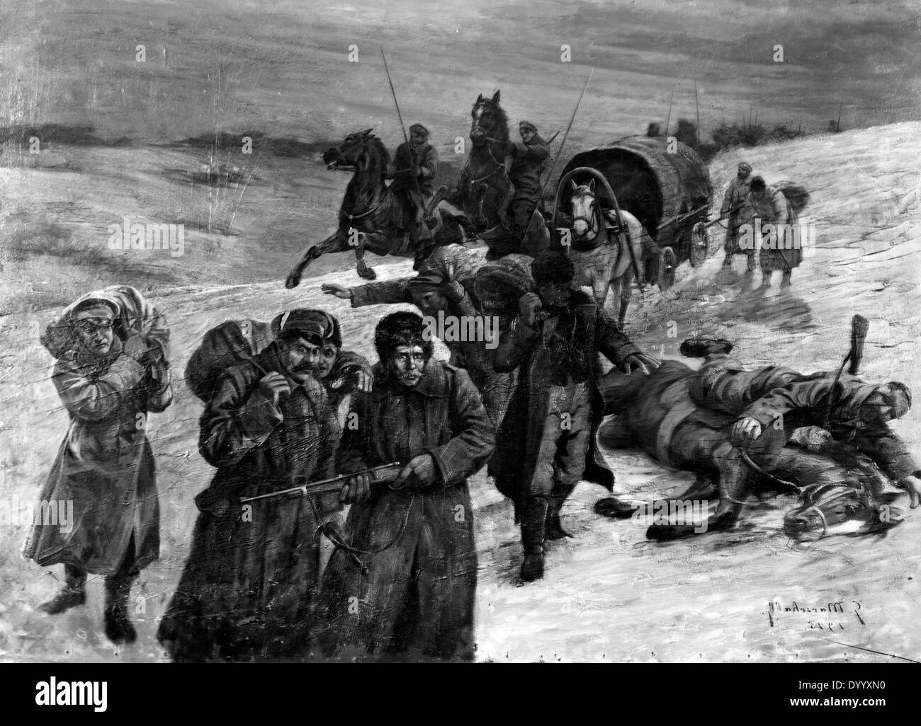 Raid sur les pillards russes Banque D'Images