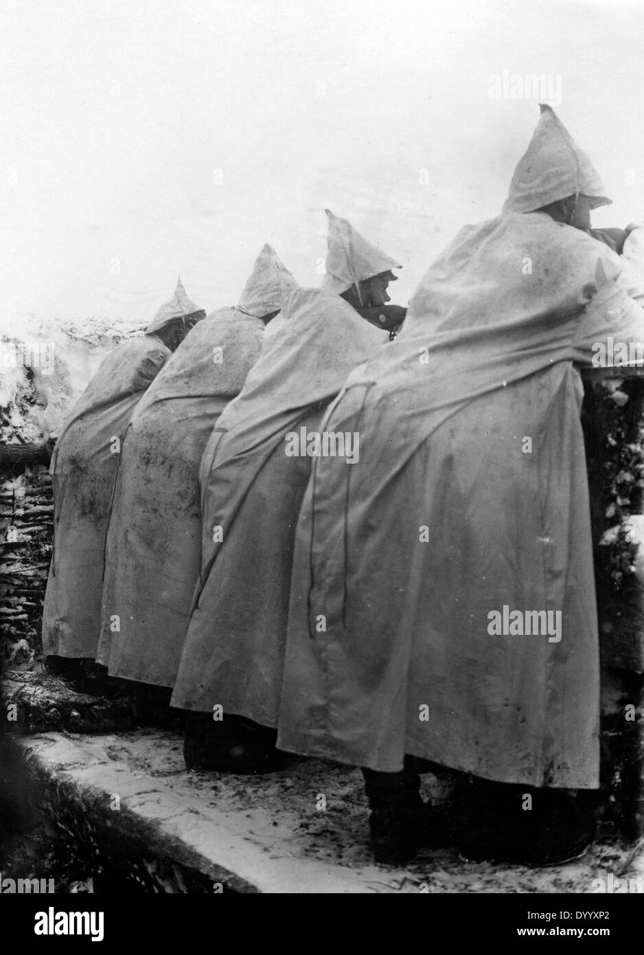 Les soldats allemands en hiver, 1915 Banque D'Images