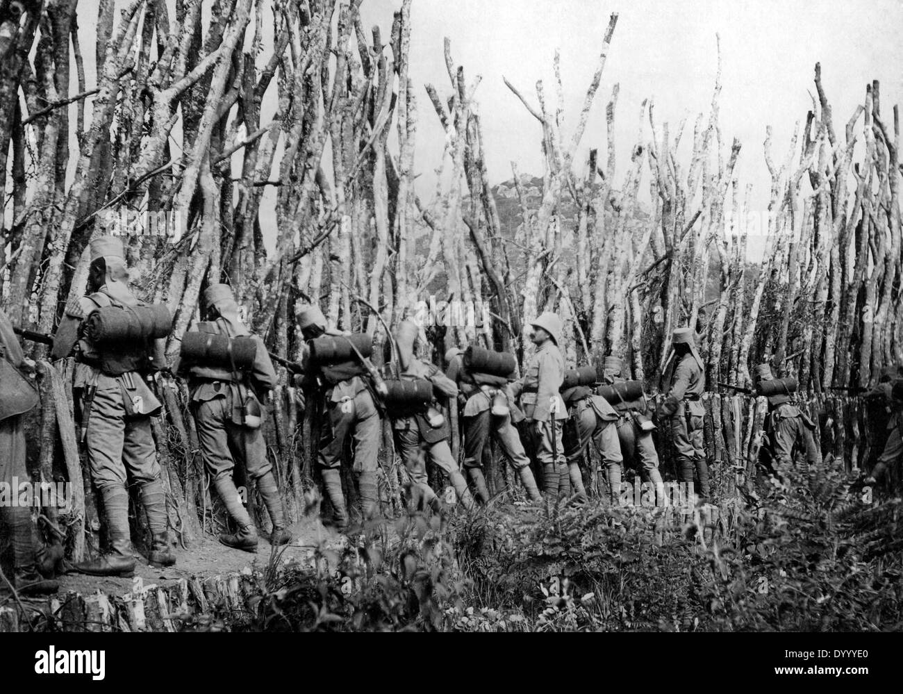Soldats allemands en Afrique orientale allemande de Mahenge dans la Première Guerre mondiale Banque D'Images