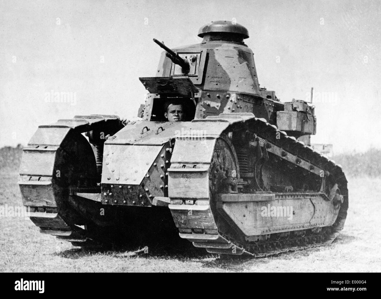 Un char américain dans la Première Guerre mondiale Banque D'Images