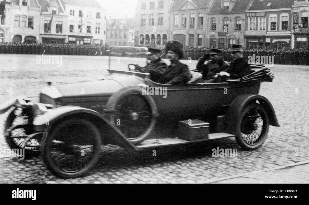 Visite du roi anglais en Belgique Banque D'Images