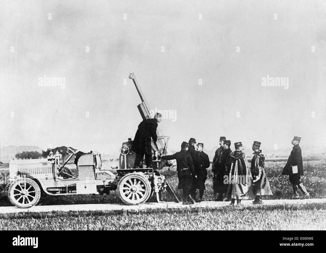 Un canon anti-aérien, 1915 Banque D'Images