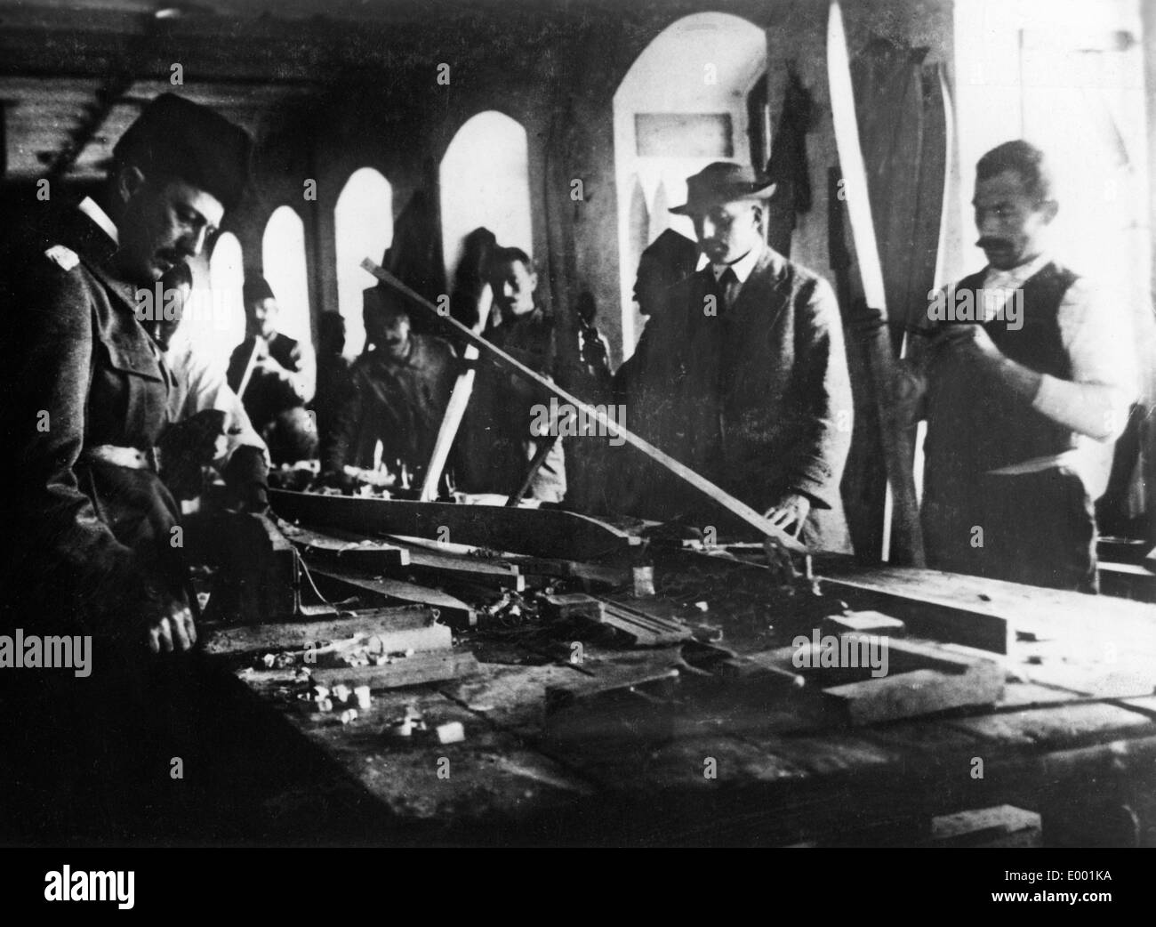 Usine de chaussures turc dans la Première Guerre mondiale, 1916 Banque D'Images