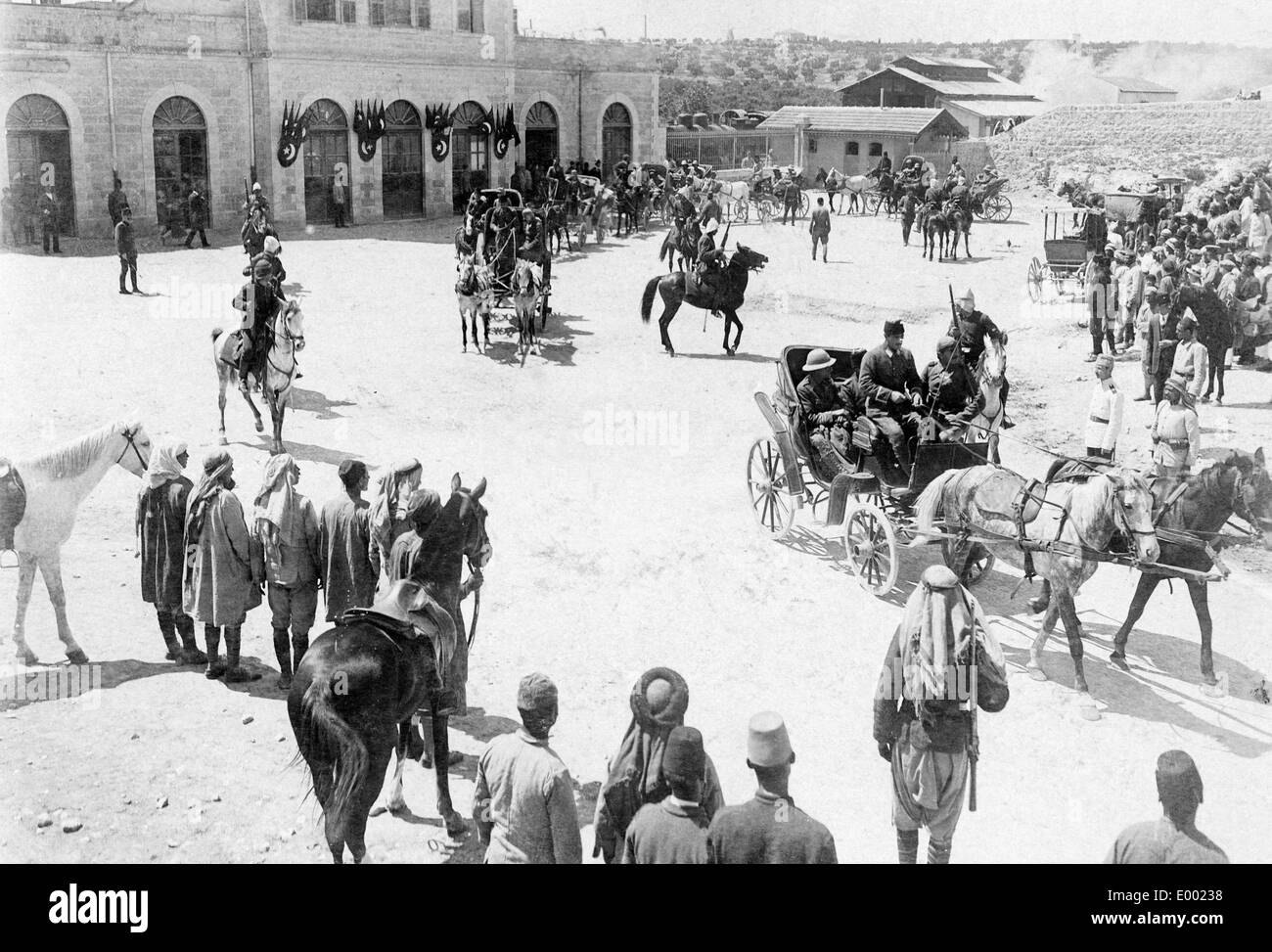 Les officiers français capturés à Jérusalem, 1916 Banque D'Images