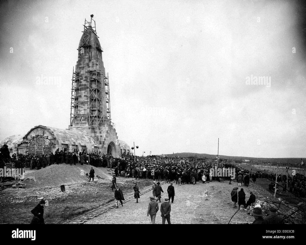 Inauguration de l'ossuaire de Douaumont, 1927 Banque D'Images