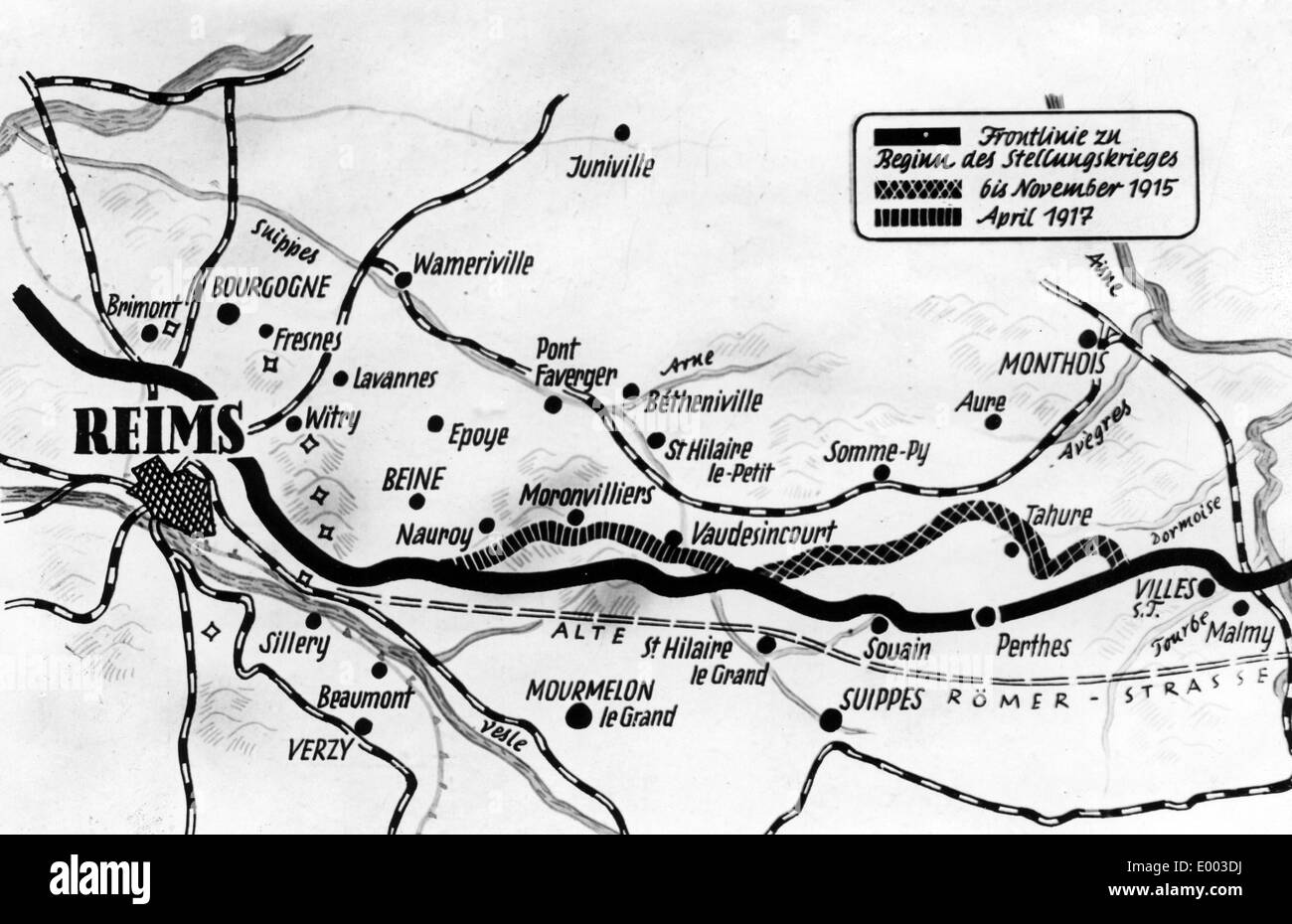 Carte Avec La Ligne De Front De La Bataille De L Aisne Et La Champagne 1917 Photo Stock Alamy Carte Avec La Ligne De Front De La Bataille De L Aisne Et La Champagne 1917 Photo Stock Alamy