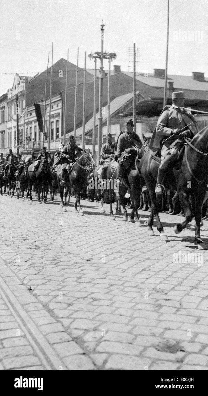 Les troupes austro-hongrois en mars 1915, Tarnow Banque D'Images