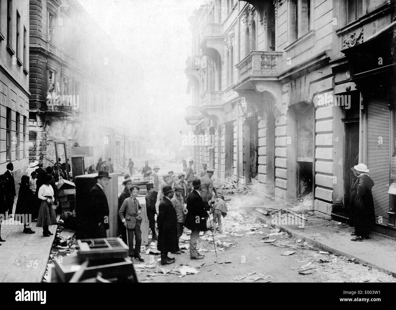 Les civils à Ternopil, 1917 Banque D'Images