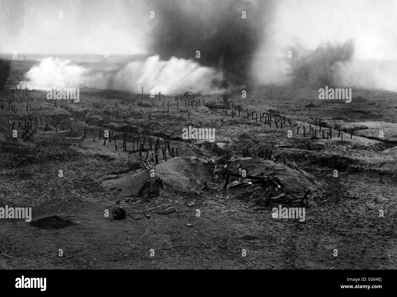 Bataille sur le front occidental de la Première Guerre mondiale Banque D'Images