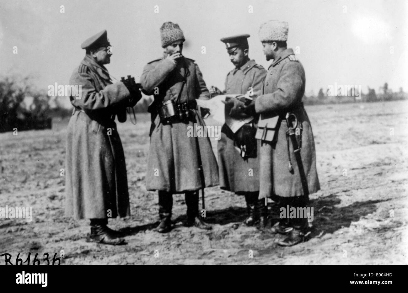 Le personnel de la division de l'infanterie russe Banque D'Images