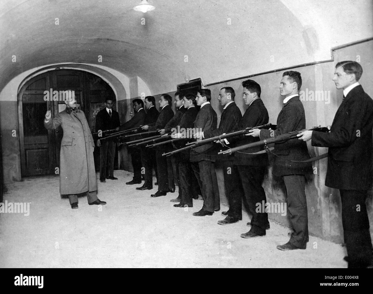 Exercices de tir à Vienne, 1914 Banque D'Images