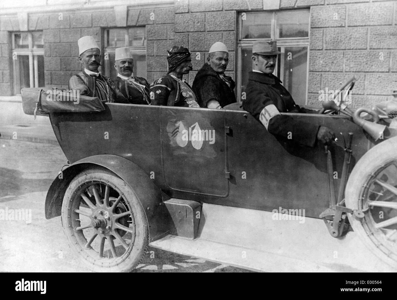 Soldats albanais à Vienne, 1917 Banque D'Images