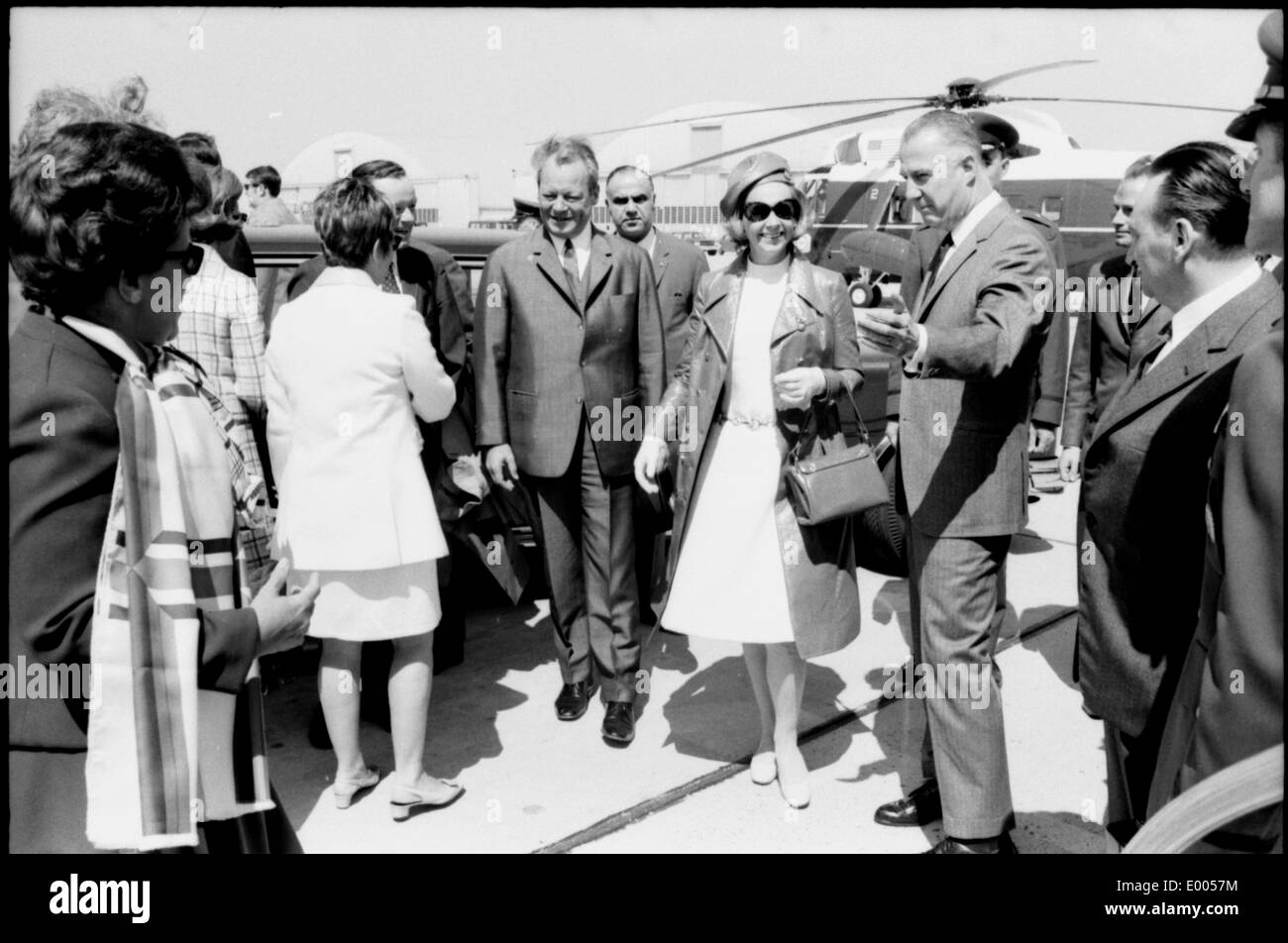 Willy brandt 1970 Banque d'images noir et blanc - Alamy