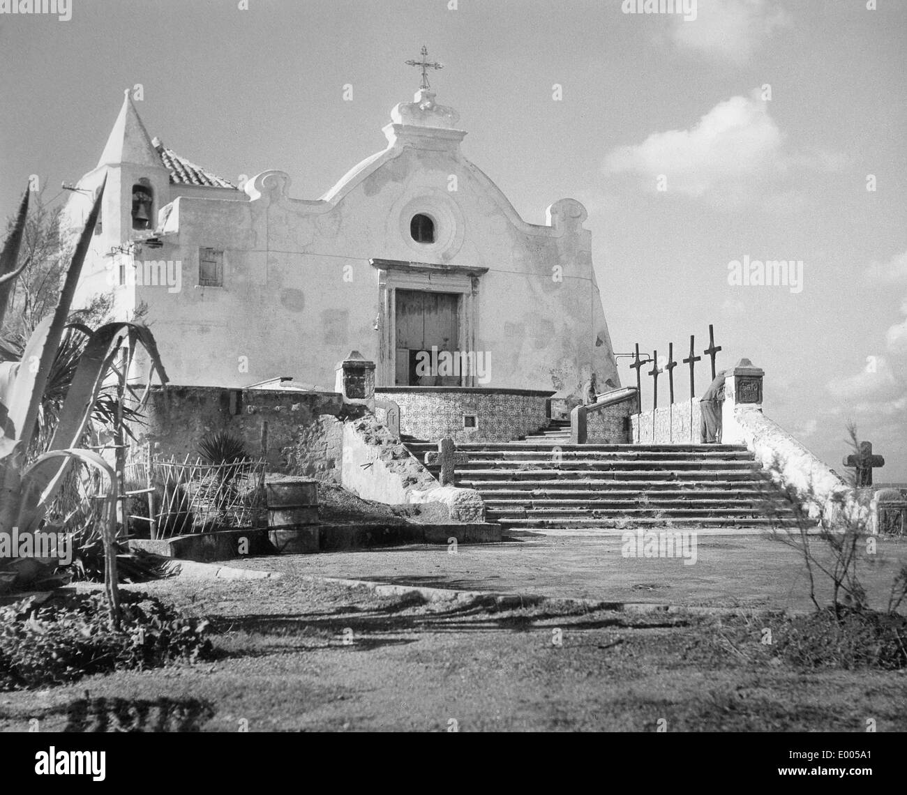 Une église de pèlerinage sur Ischia Banque D'Images