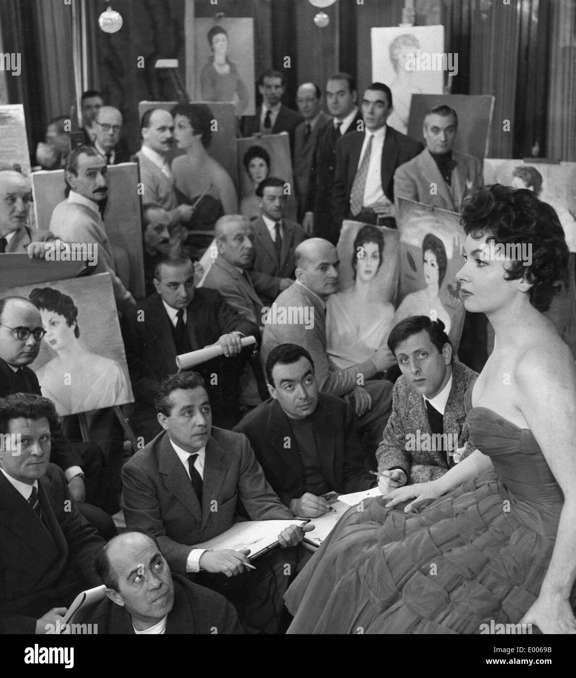 Gina Lollobrigida, 1955 Banque D'Images