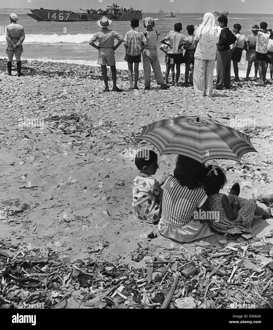 Débarquement américain au Liban, 1958 Banque D'Images