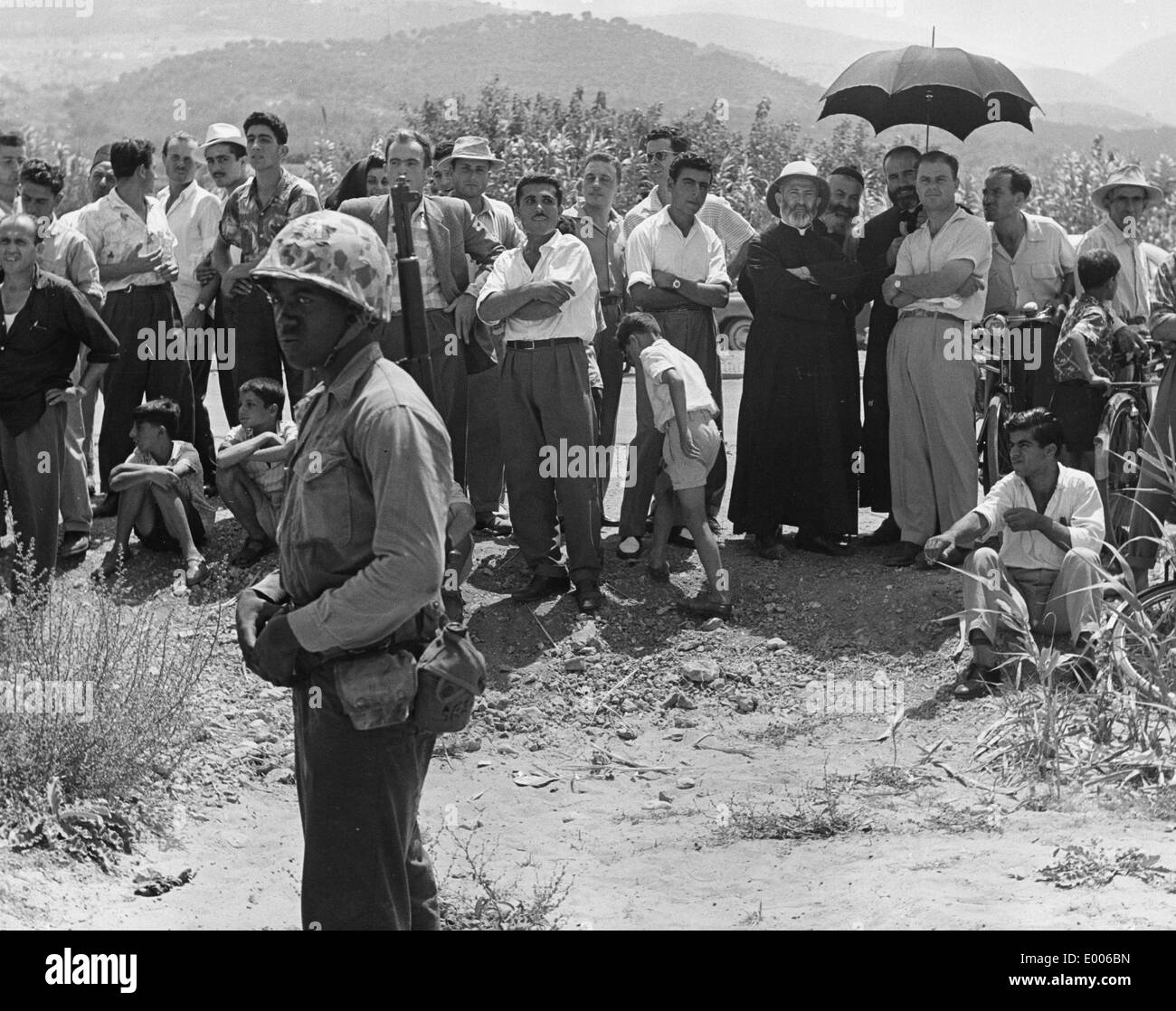 Débarquement américain au Liban, 1958 Banque D'Images