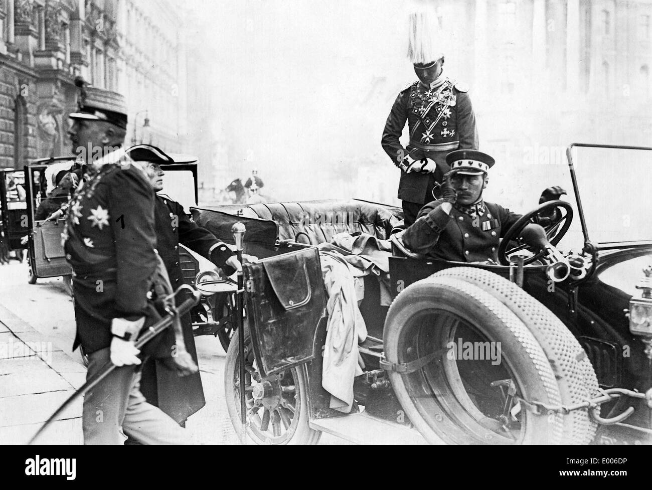 Prince Eitel Friedrich et Prince Oskar de Berlin, 1914 Banque D'Images