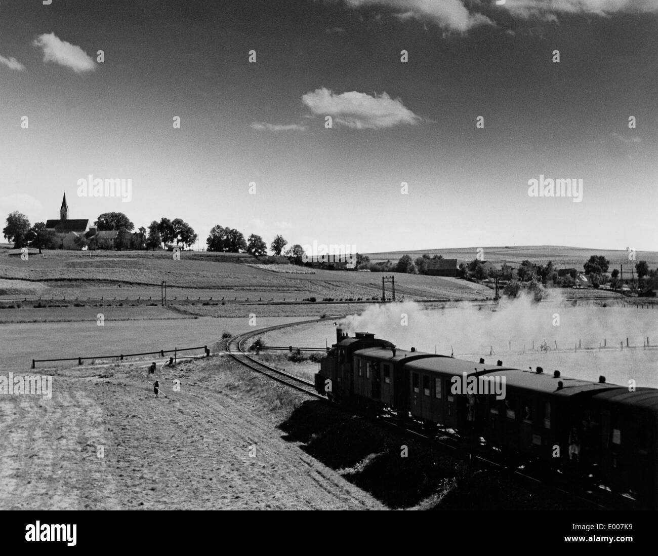 Fer à vapeur à Moosburg Banque D'Images