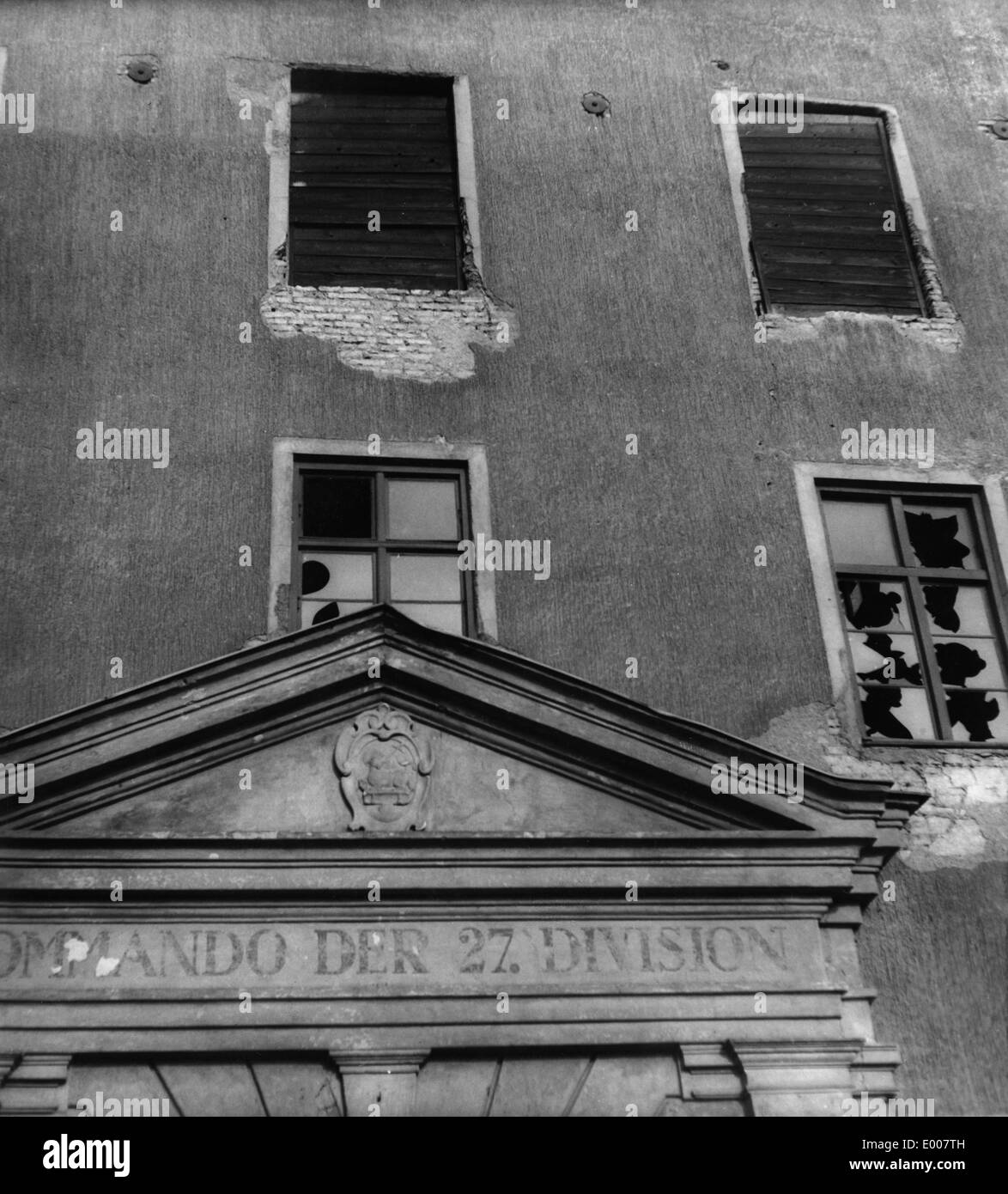 L'ancien quartier général de la 27e division à Augsburg Banque D'Images