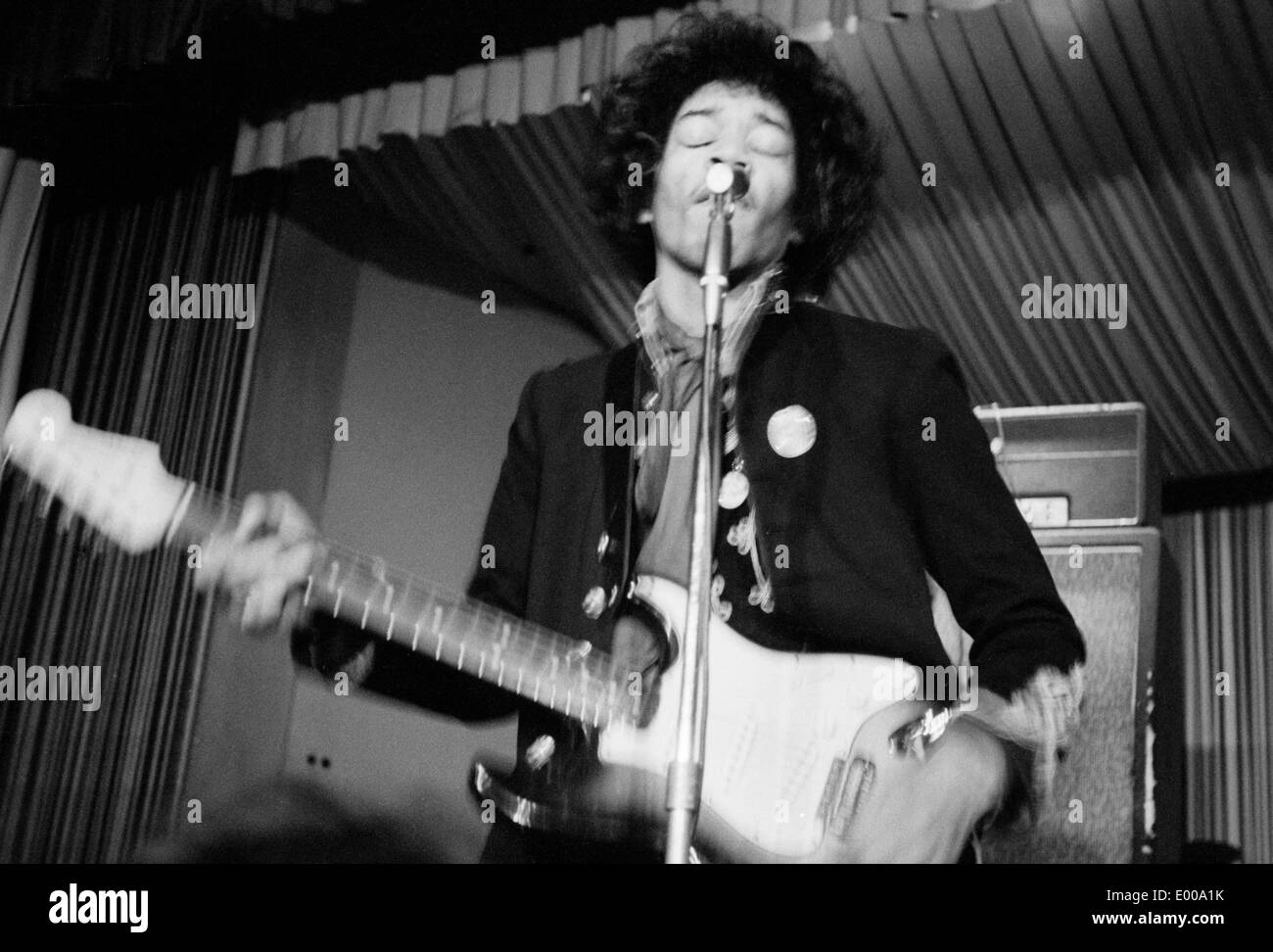 Jimi Hendrix dans le Star-Club de Hambourg Banque D'Images