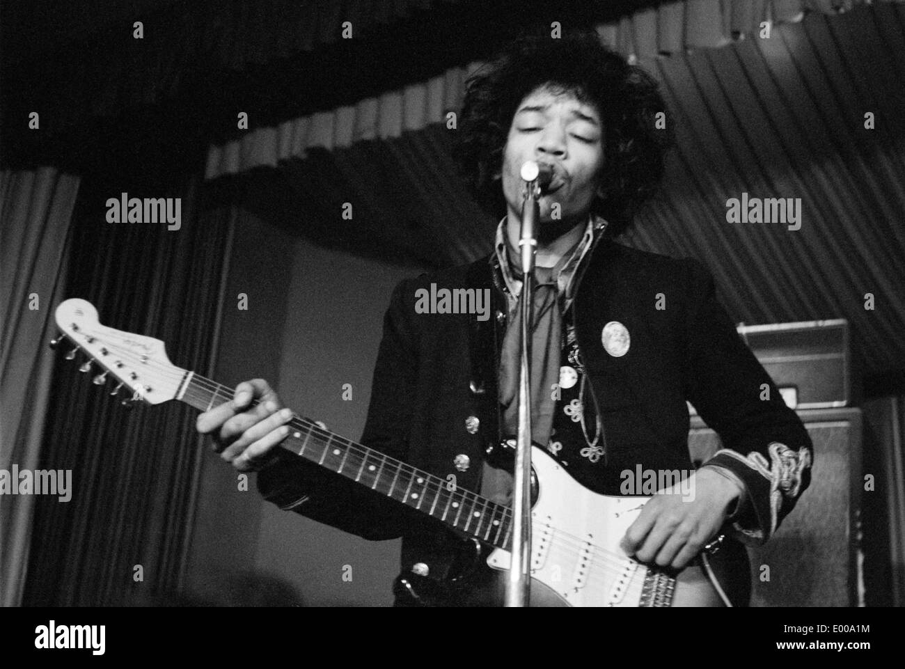 Jimi Hendrix dans le Star-Club de Hambourg Banque D'Images