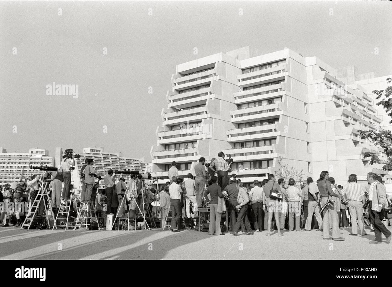 Au cours du massacre de Munich Jeux Olympiques d'été de 1972 Banque D'Images