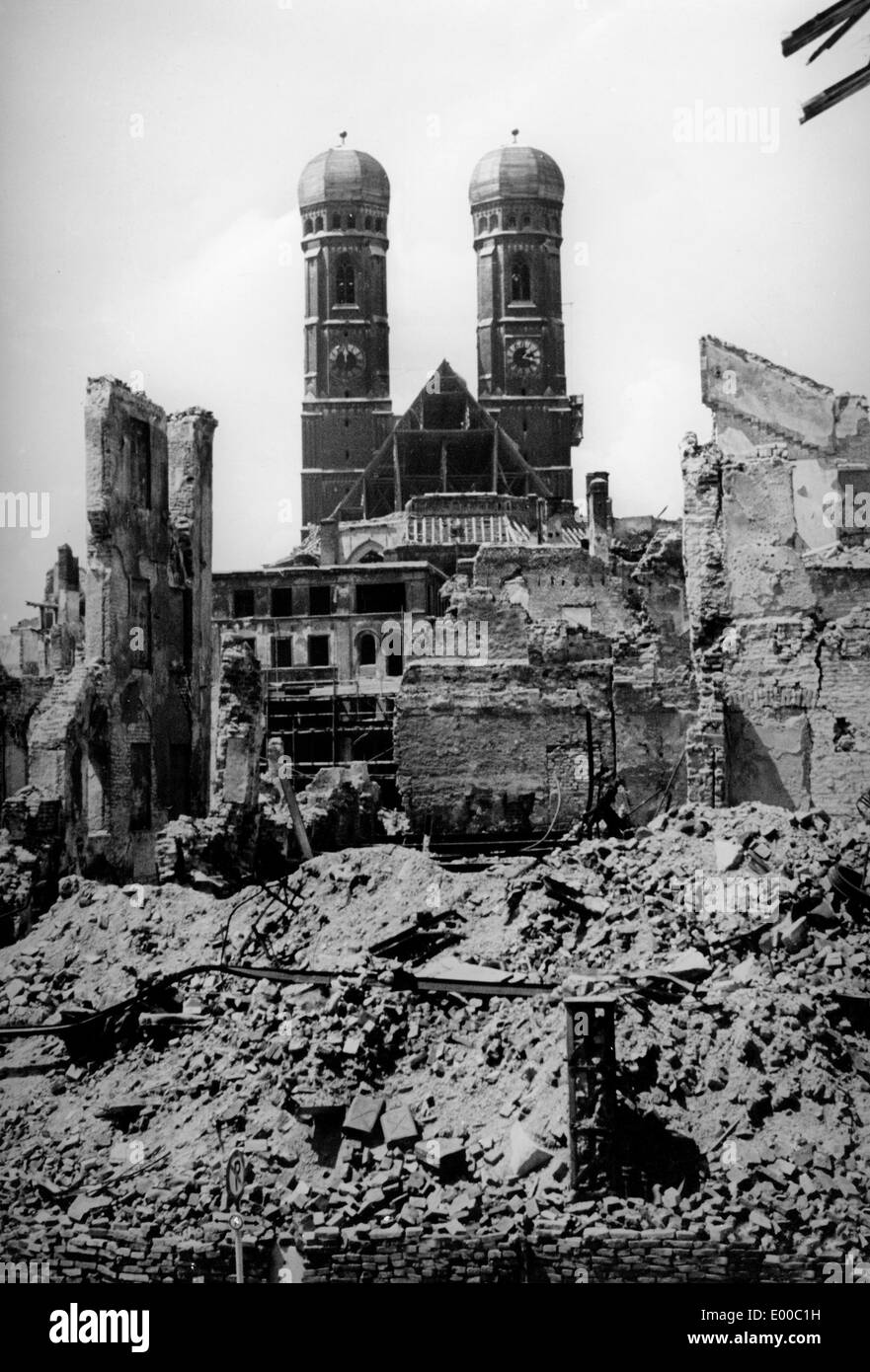 À Munich Frauenkirche Banque D'Images
