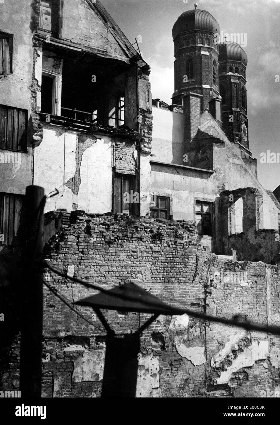 À Munich Frauenkirche Banque D'Images